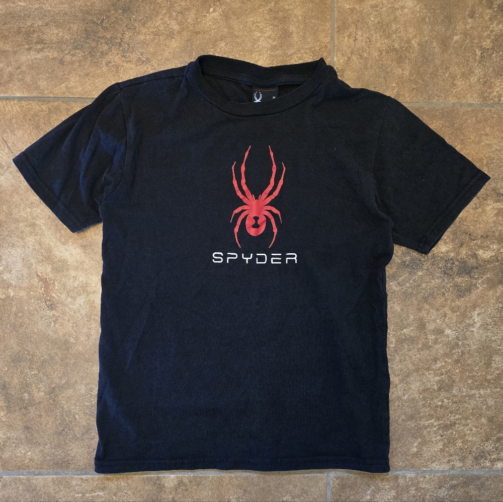 Black Red Spyder Short Sleeve